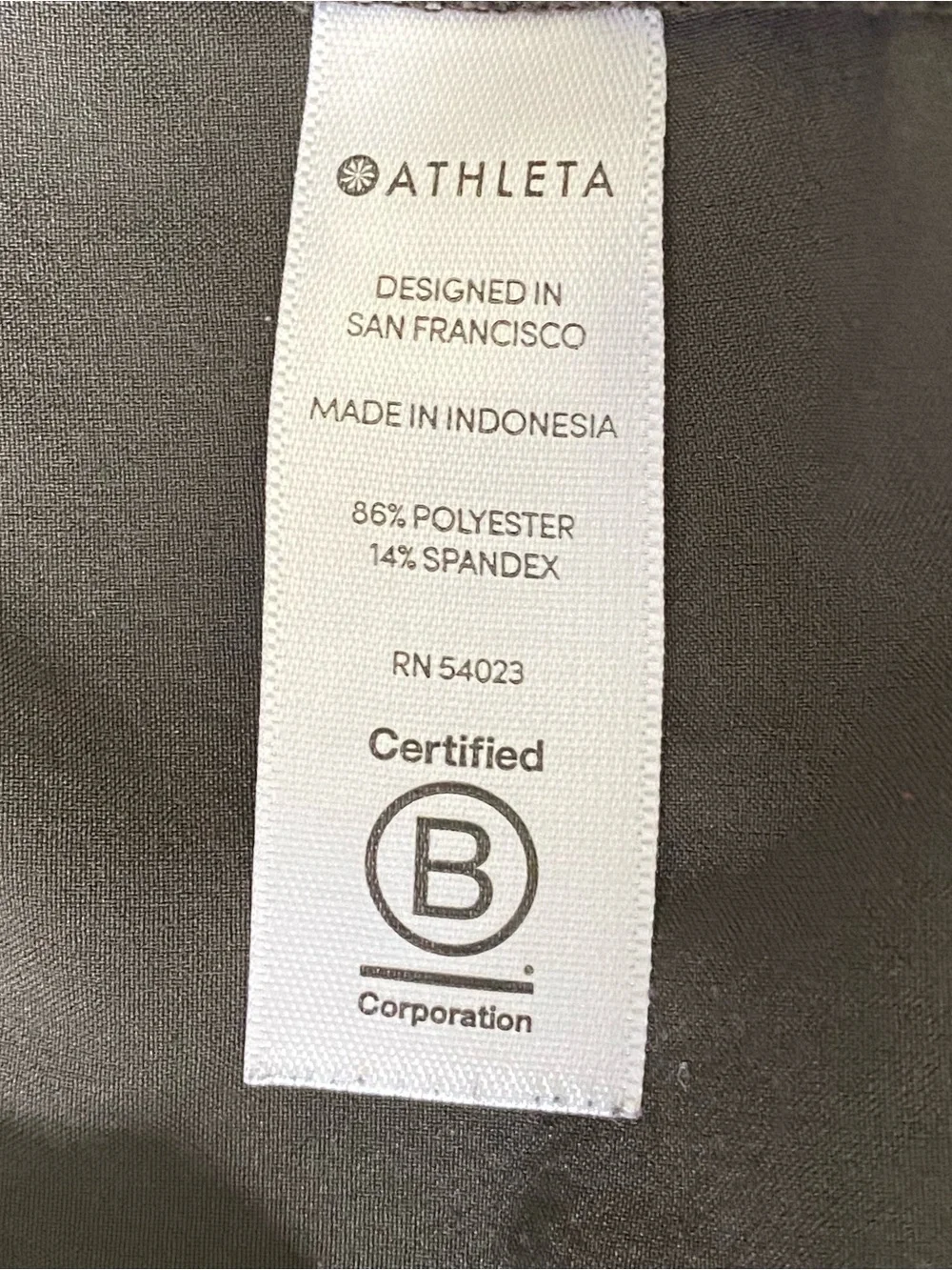 Athleta Women’s Jogger Pants Dark Green Grey Stretch Pockets Flaw Snag